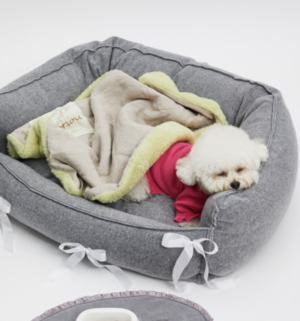 Sensible Grey Boom Dog Bed by Louisdog
